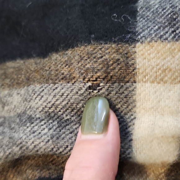 Lambwool brown black tan scarf made in West Germany - Picture 6 of 8